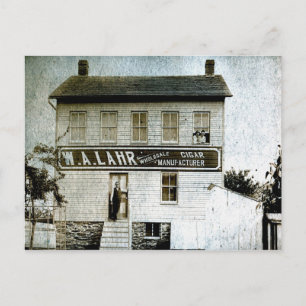 Cartão Postal W. A. Lahr Wholesale Cigar Manufaturer cerca de 19