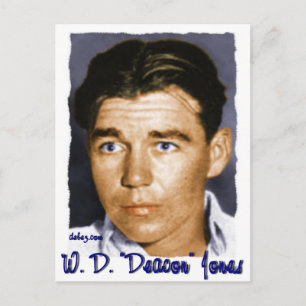 Cartão Postal W,D. "Deacon" Jones
