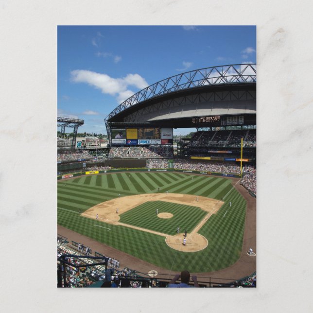 Cartão Postal WA, Seattle, Safeco Field, baseball Mariners (Frente)