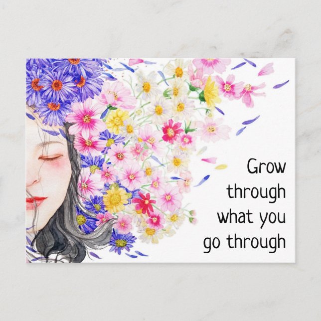 Cartão Postal Wachsen Sie durch era Sie durchlaufen (Frente)