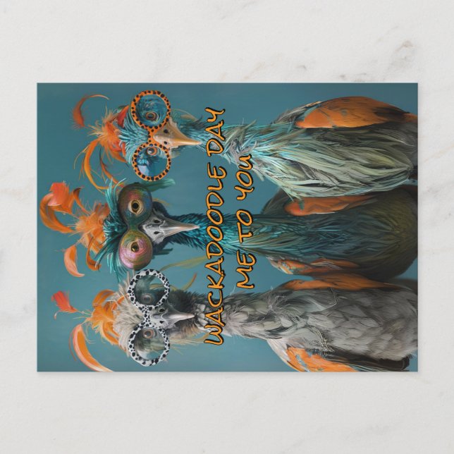 Cartão Postal Wackadoodle Day From Me to You (Frente)