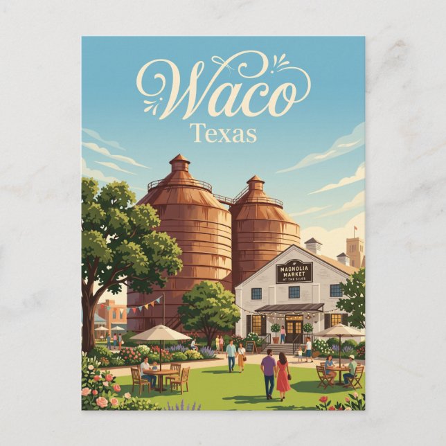 Cartão Postal Waco, Texas (Frente)