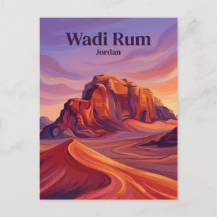 Cartão Postal Wadi Rum Jordânia
