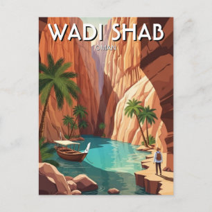 Cartão Postal Wadi Shab Viagem Omã