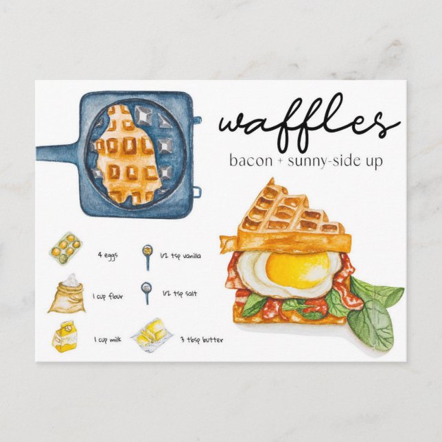 Cartão postal - Waffle (Frente)