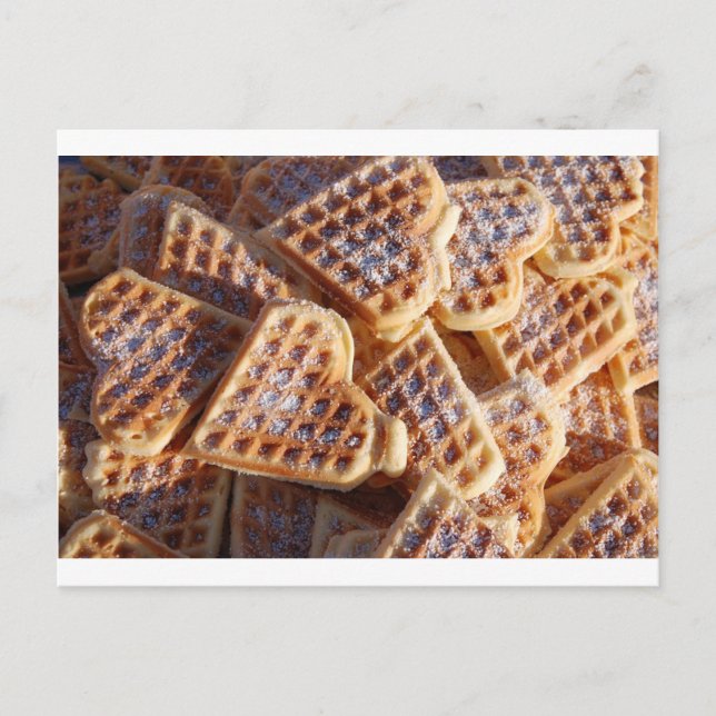 Cartão Postal Waffle Hearts (Frente)