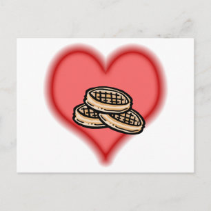 Cartão Postal waffles