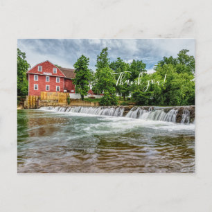Cartão Postal Wagle Mill and Waterfall