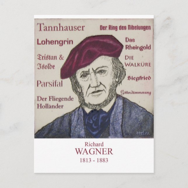 Cartão Postal Wagner (Frente)