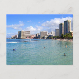 Cartão Postal Waikiki Beach, Oahu, Havaí