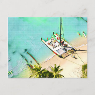 Cartão postal Waikiki Catamaran