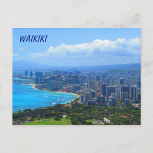 Cartão postal Waikiki Hawaii