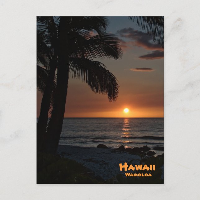 Cartão postal: Waikoloa Sunset nº 1 (Frente)