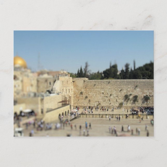 Cartão Postal Wailing Wall - Old City Jerusalem, Israel Postcard (Frente)
