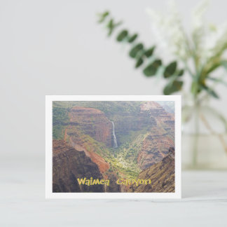 CARTÃO POSTAL, WAIMEA CANYON/WATERFALLS, KAUAI, HA