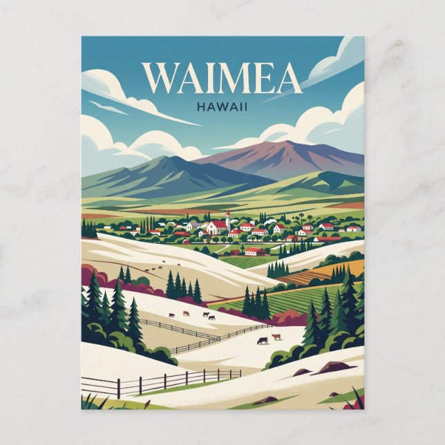 Cartão Postal Waimea EUA (Frente)