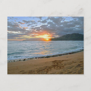 Cartão Postal Wainiha Bay, Kauai, Havaí, Sunrise