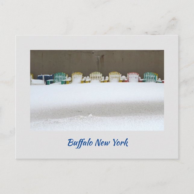 Cartão postal Waiting in the Snow (Frente)