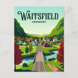 Cartão Postal Waitsfield EUA