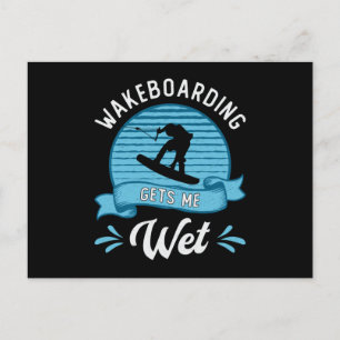 Cartão Postal Wakeboard Me Leva A Wakeboard Wet Wakeboarder