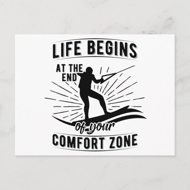 Cartão Postal Wakeboard | Presentes Marítimos De Bordo De Água (Frente)