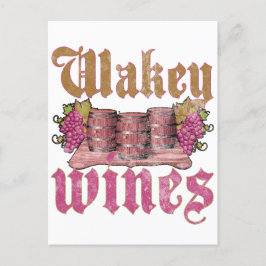 Cartão Postal Wakey Wines