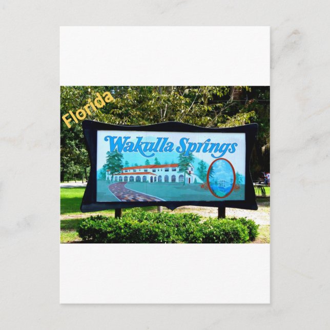 CARTÃO POSTAL WAKULLA PRIMAVERAS, FLORIDA (Frente)