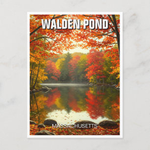 Cartão Postal Walden Pond Massachusetts Viagem