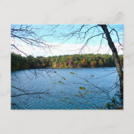 Cartão Postal Walden Pond no outono