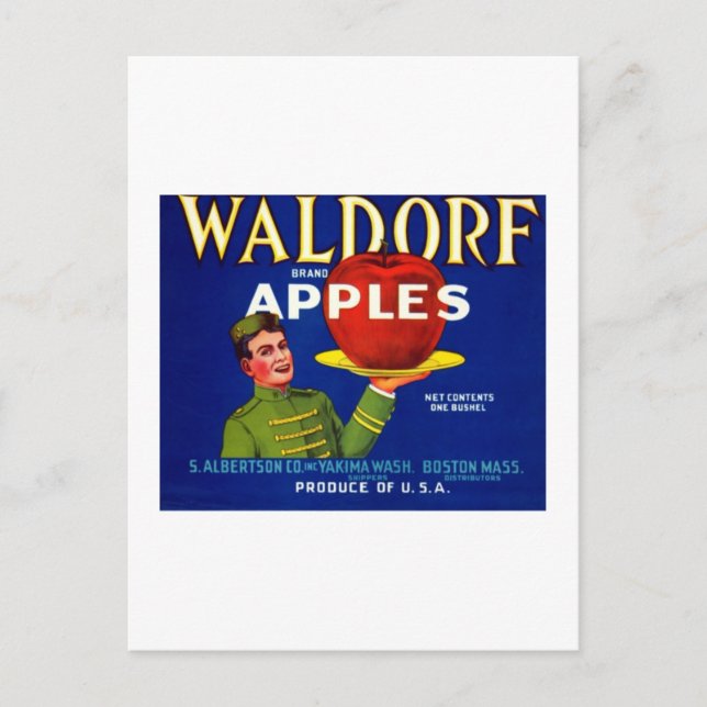 Cartão Postal Waldorf Apples (Frente)