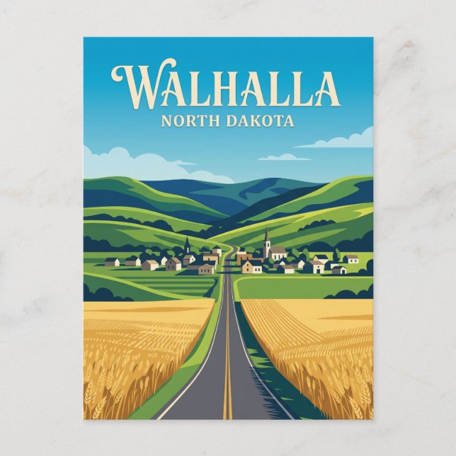 Cartão Postal Walhalla EUA (Frente)