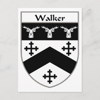 Cartão Postal Walker Casaco de Armas/Proteção Familiar