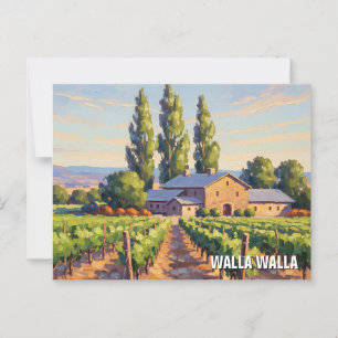 Cartão Postal Walla Walla Washington Viagem