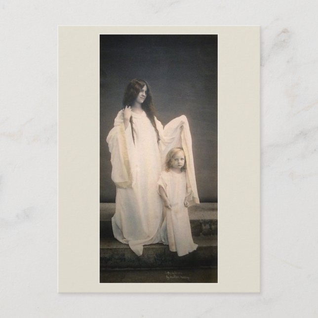 Cartão Postal Wallace Nutting A MÃE GUARDIÃ cartão-postal (Frente)