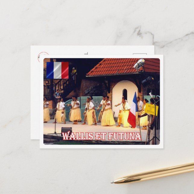 Cartão Postal Wallis e Futuna - Folclore - (Frente/Verso In Situ)