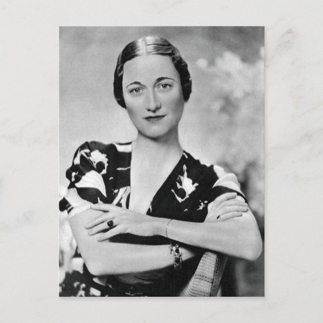 Cartão Postal Wallis Simpson (Frente)