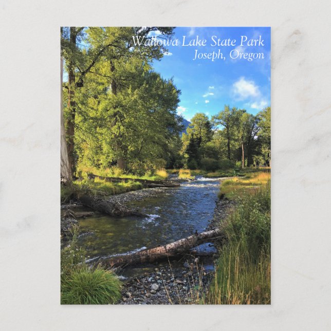 Cartão Postal Wallowa Lake State Park, OR (Frente)