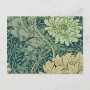 Cartão Postal Wallpaper Pattern Sample with Chrysanthemum