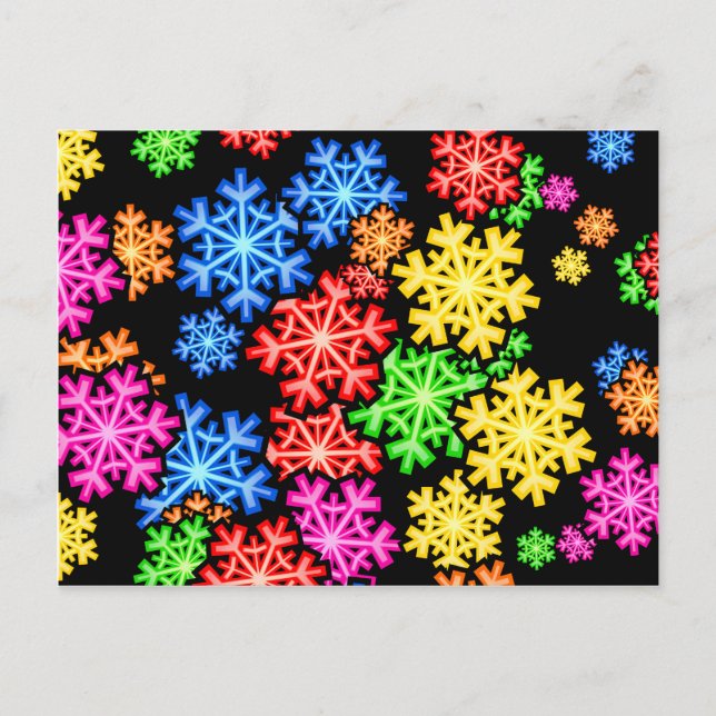 Cartão Postal Wallpaper Snowflake (Frente)