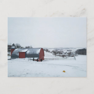 Cartão Postal Walnut Creek, Ohio, no inverno