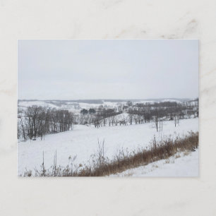 Cartão Postal Walnut Creek, Ohio, no inverno