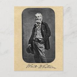Cartão Postal Walt Whitman, 41 anos, Retrato