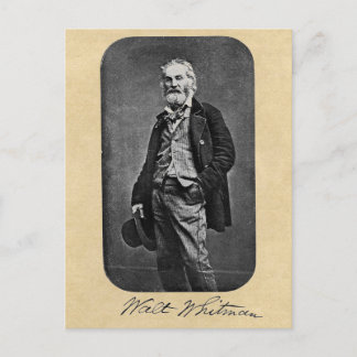 Cartão Postal Walt Whitman, 41 anos, Retrato