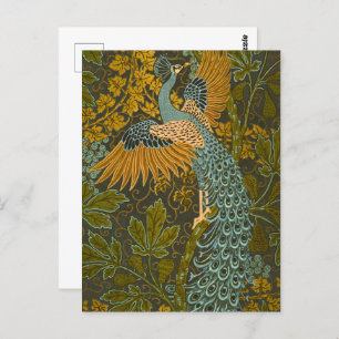 Cartão Postal Walter Crane - Fig Vintage e Padrão Peacock