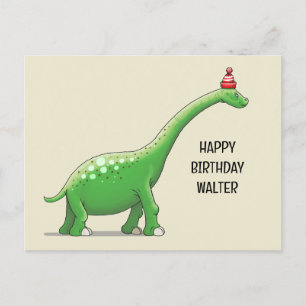 Cartão Postal Walter, o Dinossauro