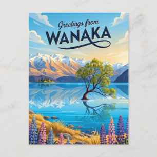 Cartão Postal Wanaka Nova Zelândia