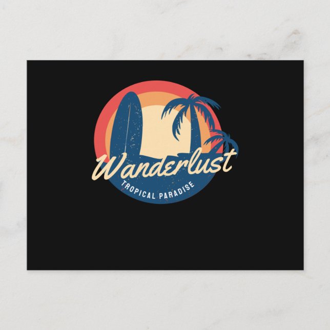 Cartão Postal Wanderlust (Frente)