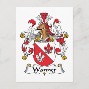 Cartão Postal Wanner Family Crest