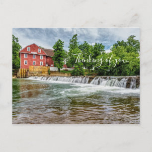Cartão Postal War Eagle Mill e Cachoeira Pensando Em Você