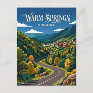 Cartão Postal Warm Springs EUA